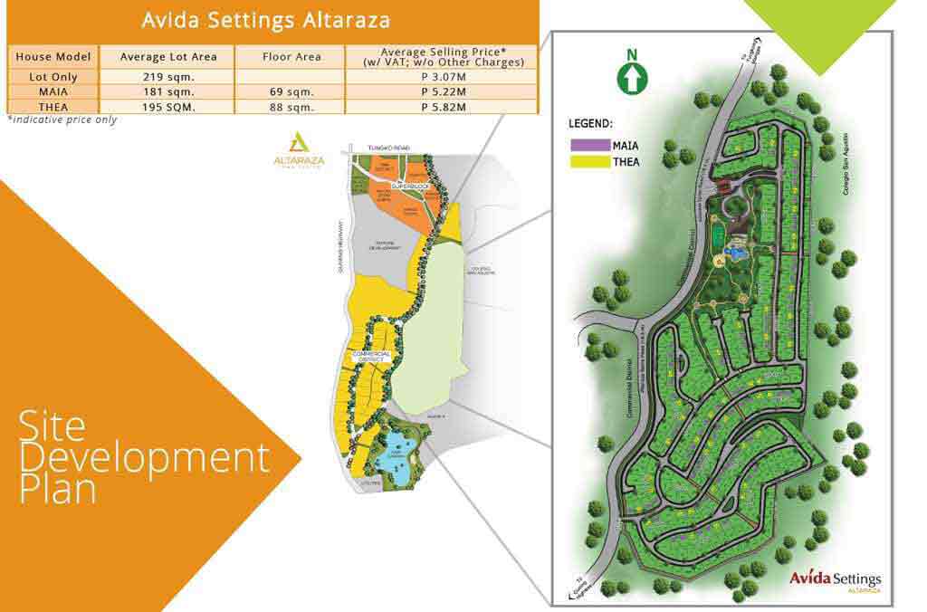 Avida Settings Altaraza - Site Development Plan
