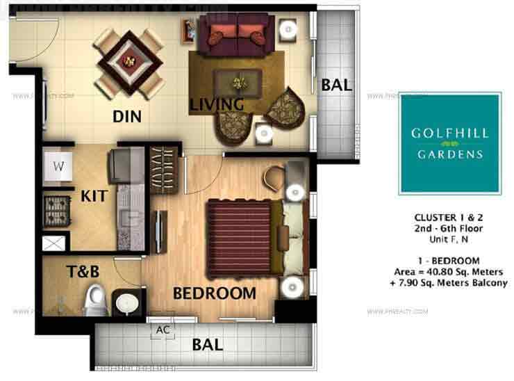 Golfhill Gardens - One Bed