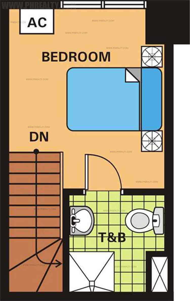 Gateway Garden Ridge - Unit Plan One Bedroom Upper Level Approx. PHP 3.1M