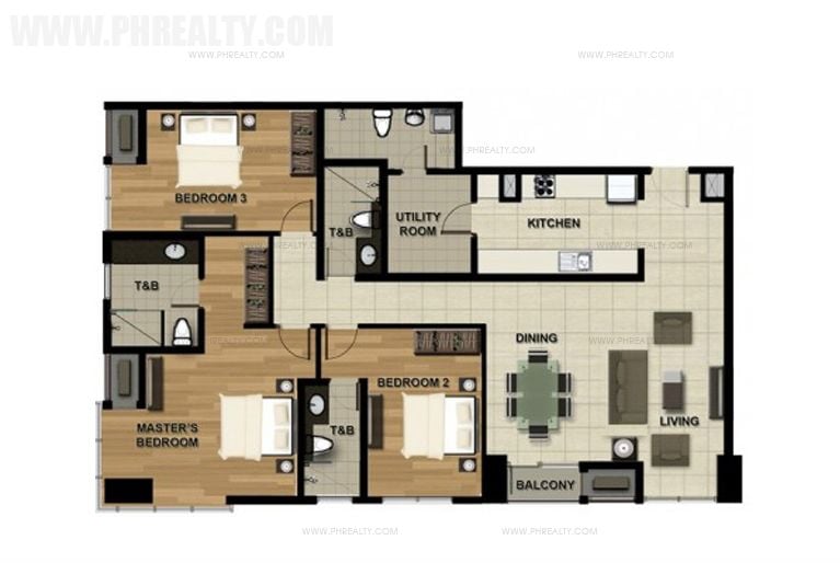 Sonata Premiere Residences - 3 Bedroom Size 149 to 169 sqm
