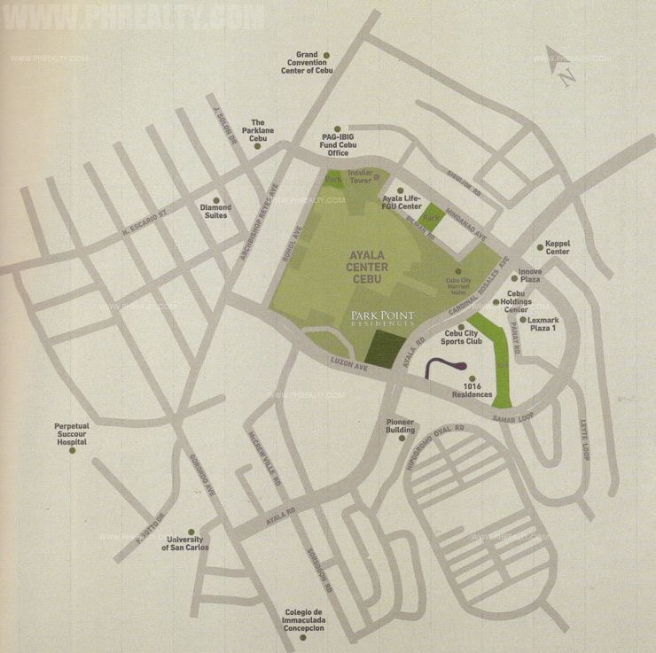 Park Point Residences - Location Map