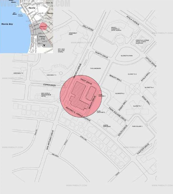Raffles Residences - Location Map