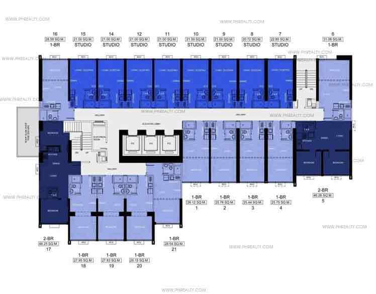 Studio A - 8th Floor Plan