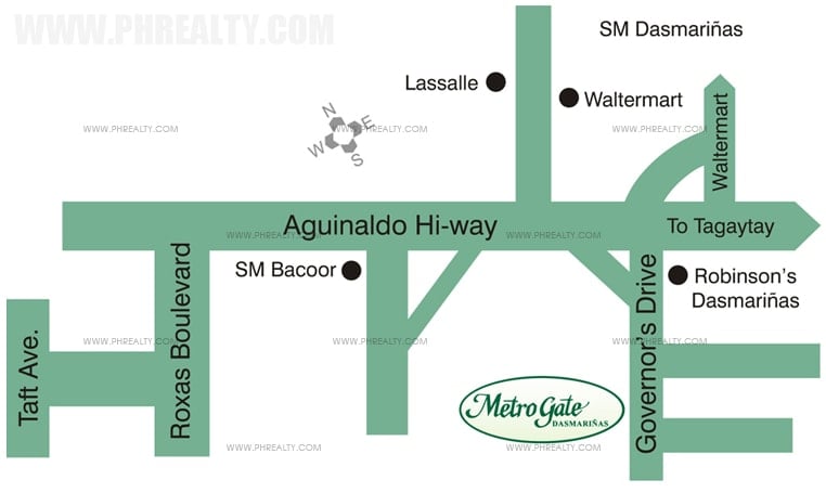Metrogate Dasmariñas - Location Map
