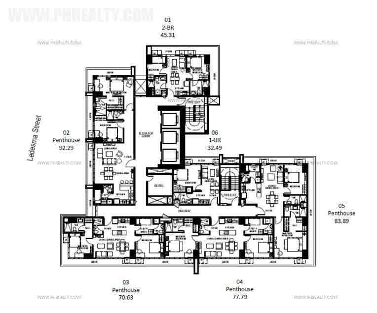 Mango Tree Residences  - Penthouse 38th Level
