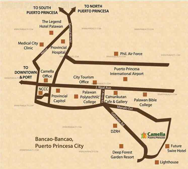 Camella Puerto Princesa - Location & Vicinity