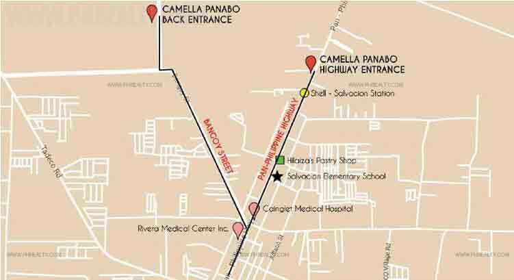 Camella Amarillo  - Location & Vicinity