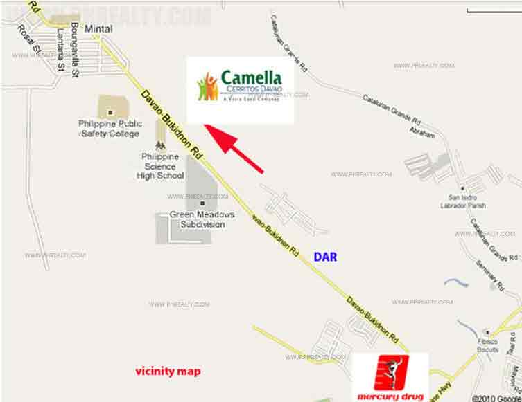 Camella Cerritos  - Location & Vicinity