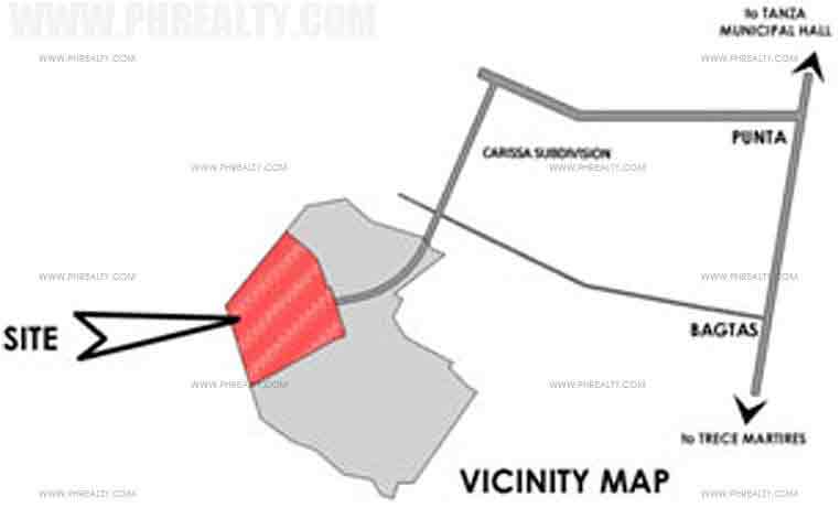 Camella Tanza - Location & Vicinity