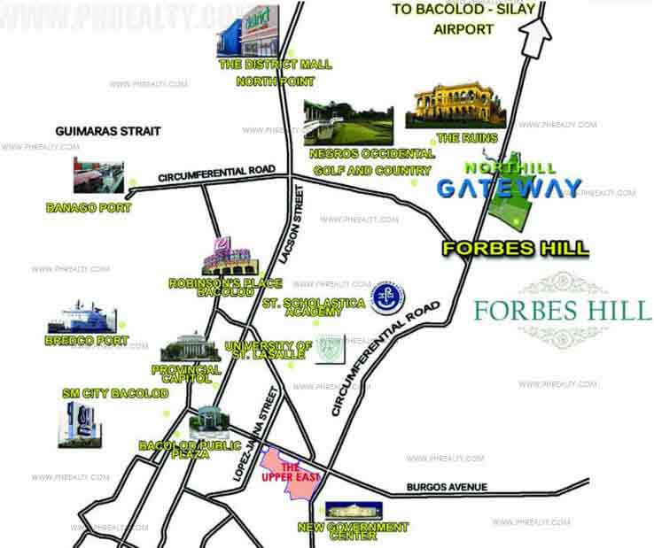 Forbes Hill Bacolod - Location & Vicinity