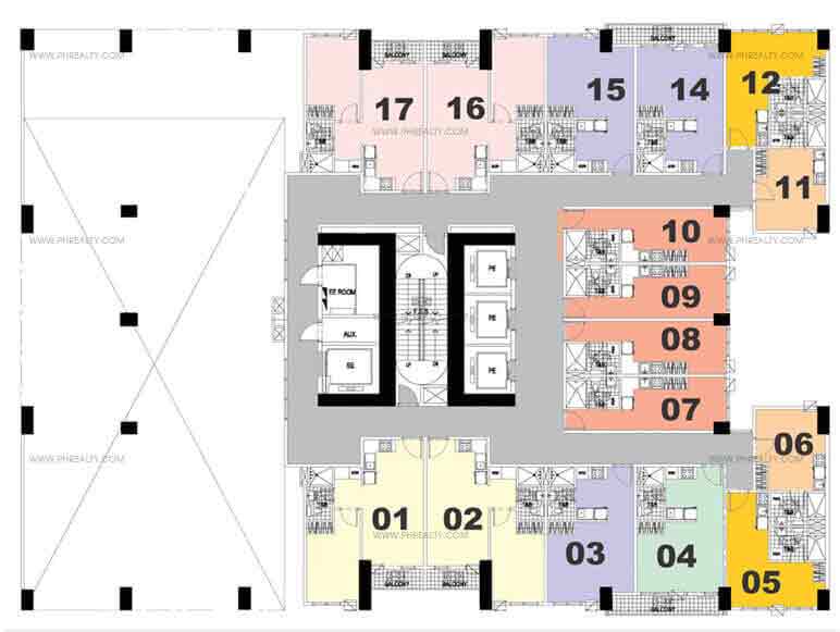 Crown Tower - Amenity Floor Plan (5th Floor)