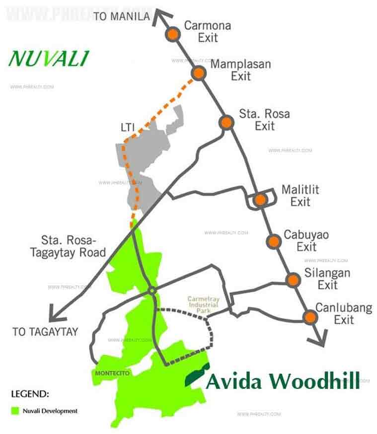Woodhills Settings - Location Map