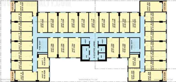 Camella Condo Homes Katipunan - Typical 6th-25th Floor Plan