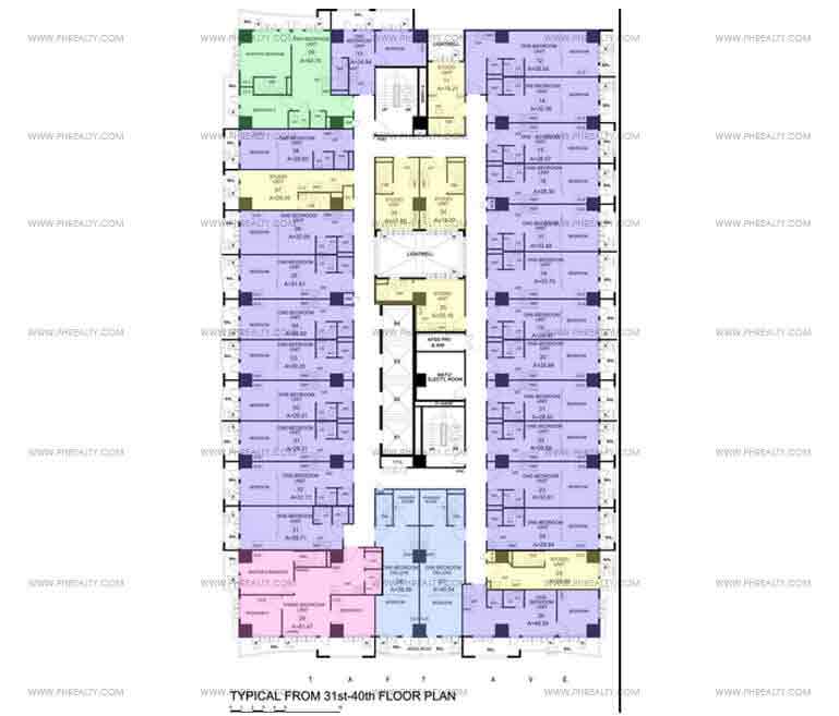 The Manila Residences Tower II - Floor Plan