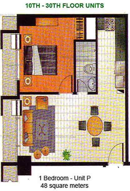 W. H. Taft Residences - 1 Bedroom - Unit P