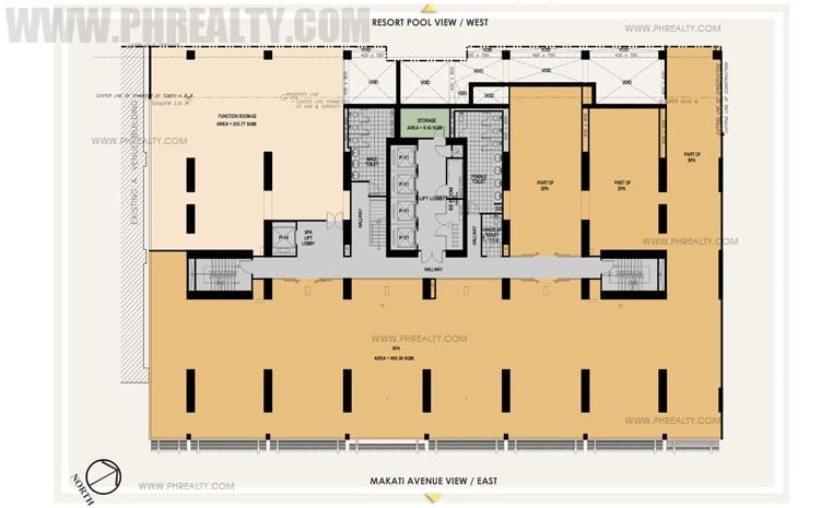 Antel Spa Suites - 4th Floor Plan