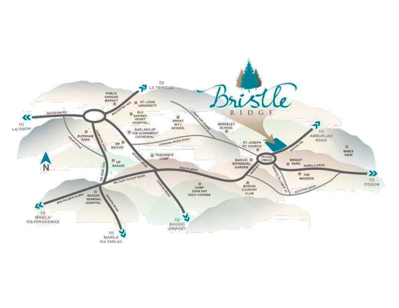 Bristle Ridge - Location & Vicinity