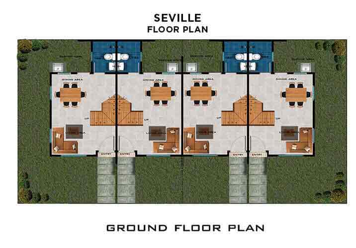 Nuvista Lipa - Seville Ground Floor Plan 