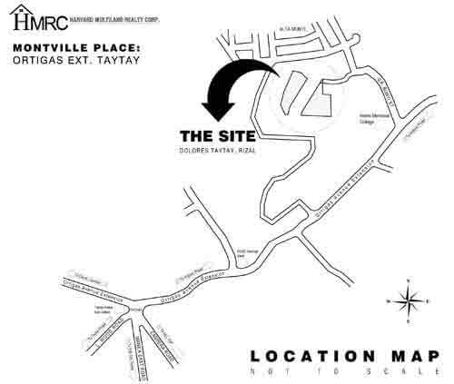 Montville Place Taytay - Location Map