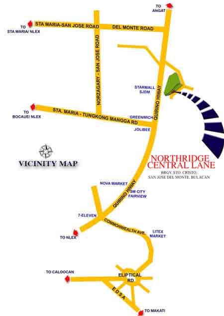 Northridge Central Lane - Location & Vicinity