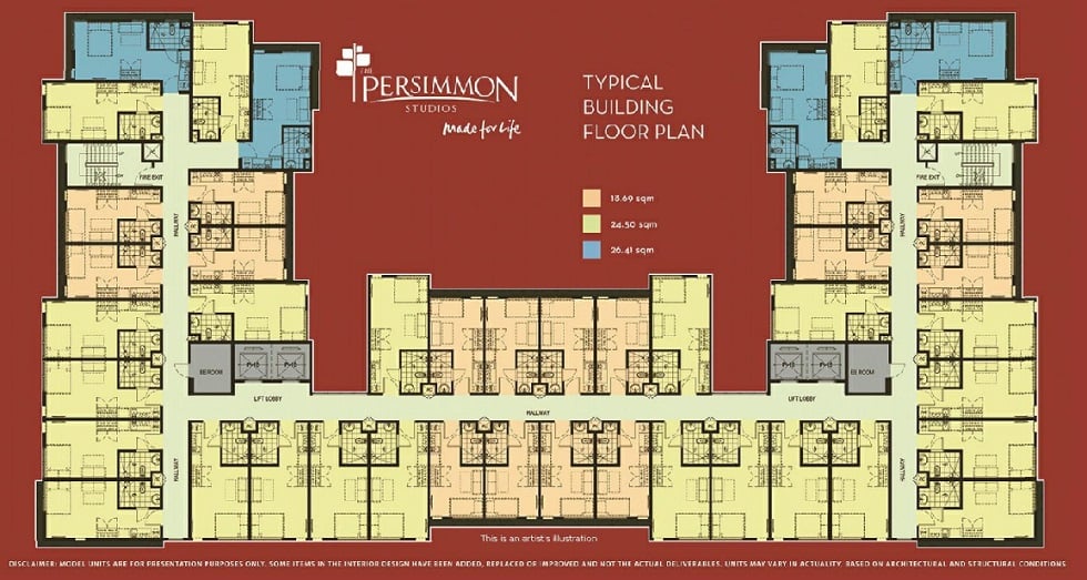 The Persimmon Studios - Typical Floor Plan