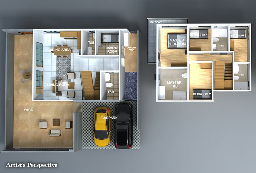 Seafront Residences - 4 Bedroom Floor Plan
