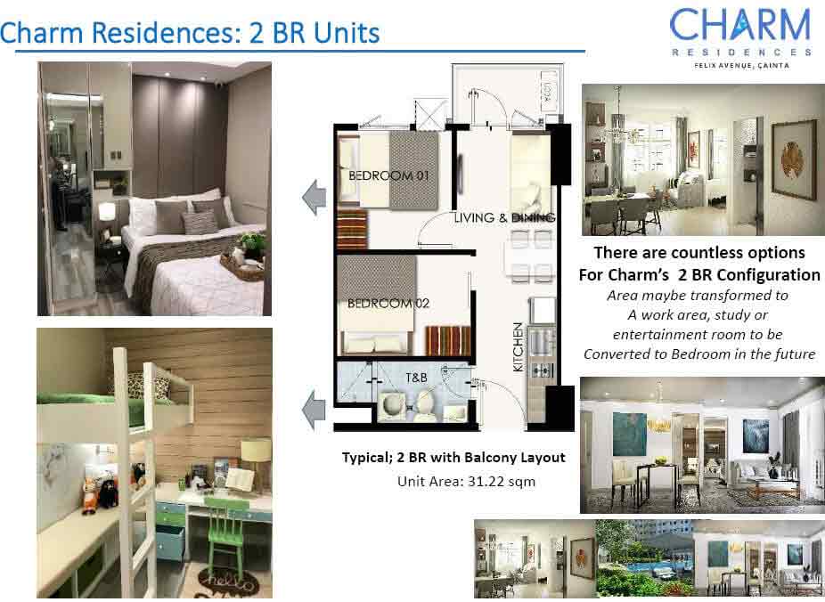 Charm Residences - 2 Bedroom Units