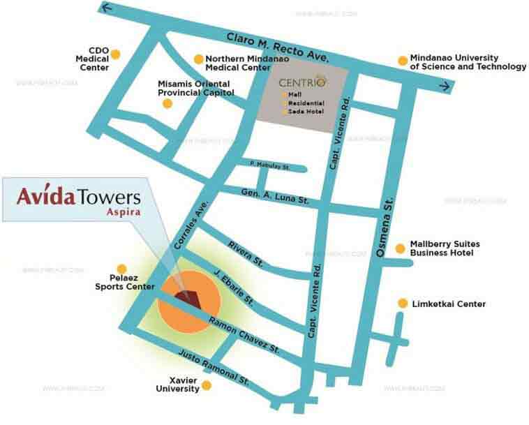 Avida Towers Aspira - Location & Vicinity