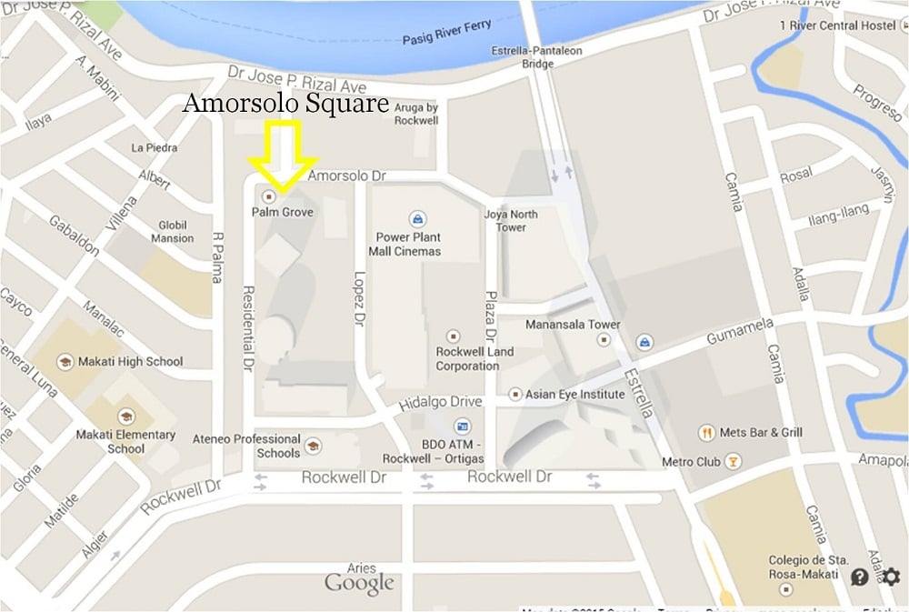Amorsolo Square Makati - Location Map