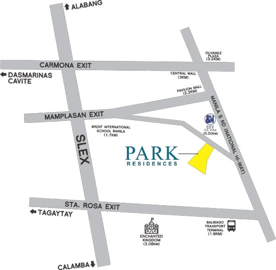 Park Residences - Location Map