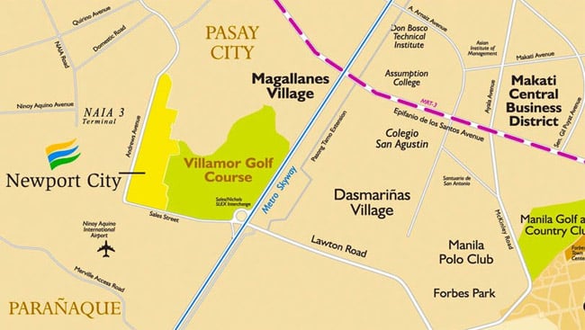 The Parkside Villas - Location Map