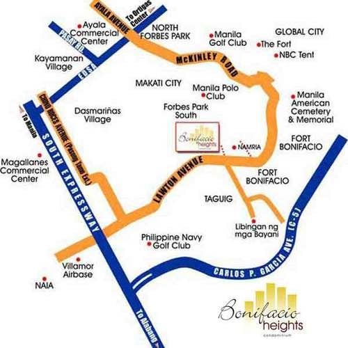 Bonifacio Heights Taguig - Location & Vicinity