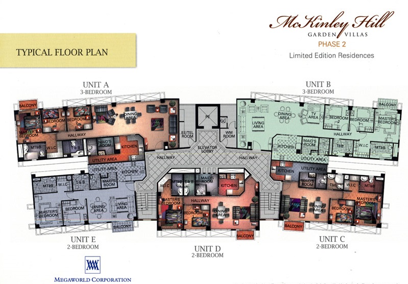 McKinley Hill Garden Villas - Typical Floor Plan 