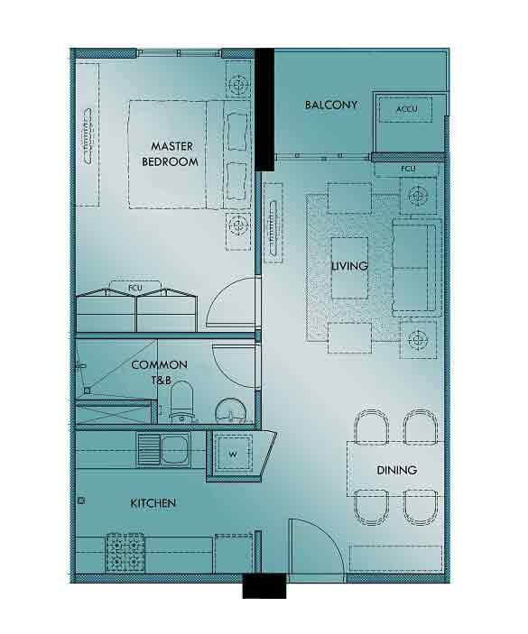Marquee Residences - 1 Bedroom Unit