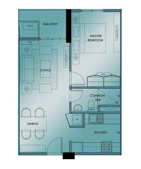 Marquee Residences - 1 Bedroom Unit