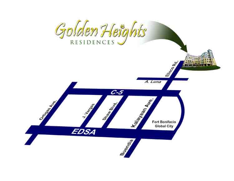 Golden Heights - Location Map