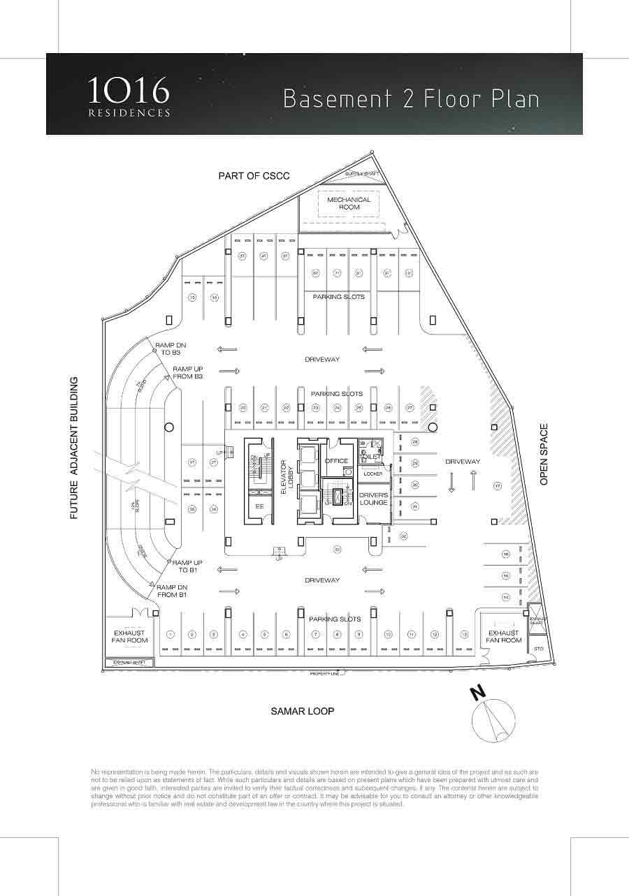 1016 Residences - Basement 2nd Floor Plan 