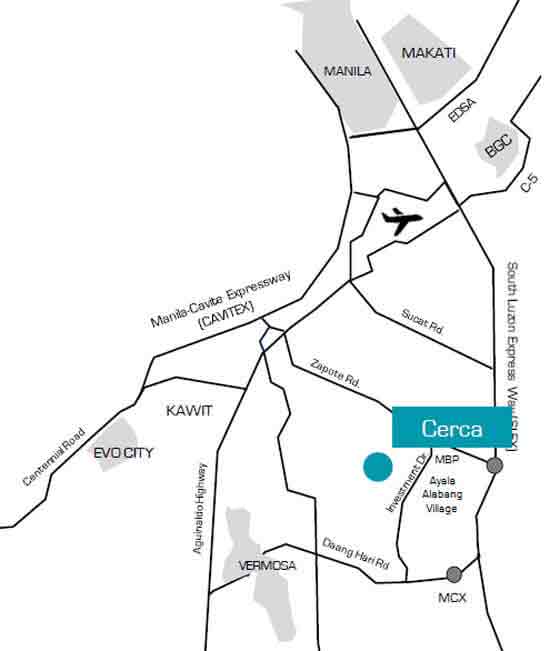 Cerca Alabang - Location Map