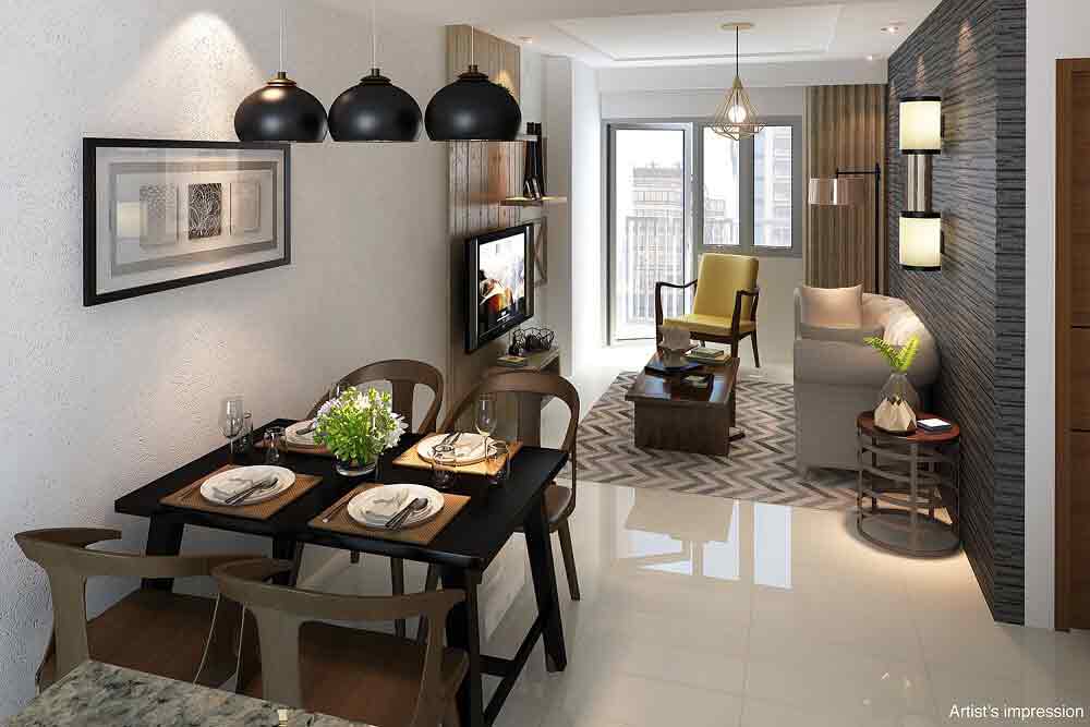 The Ellis Makati - Living and Dining Area