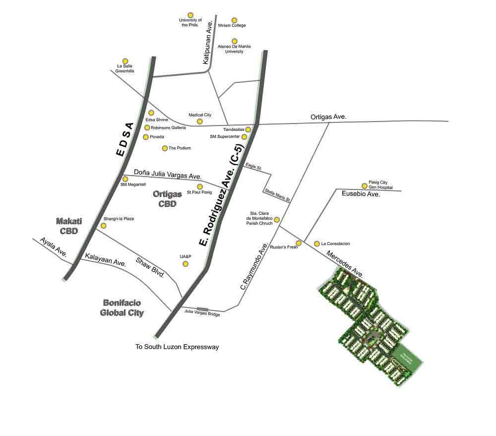 Ametta Place  - Location Map