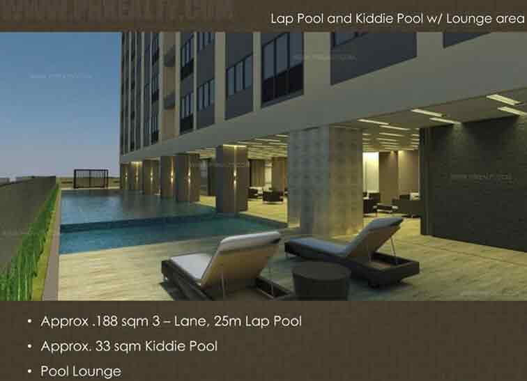 Escala Salcedo  -  Lap Pool & Kiddle Pool & Lounge Area