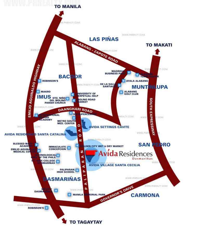 San Antonio Residences - Location Map