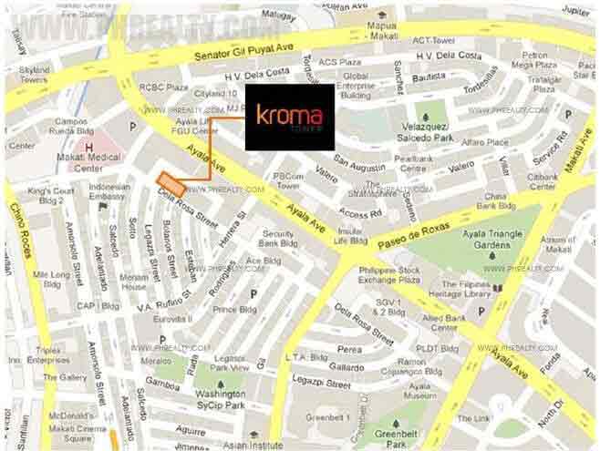 Kroma Tower  - Location Map