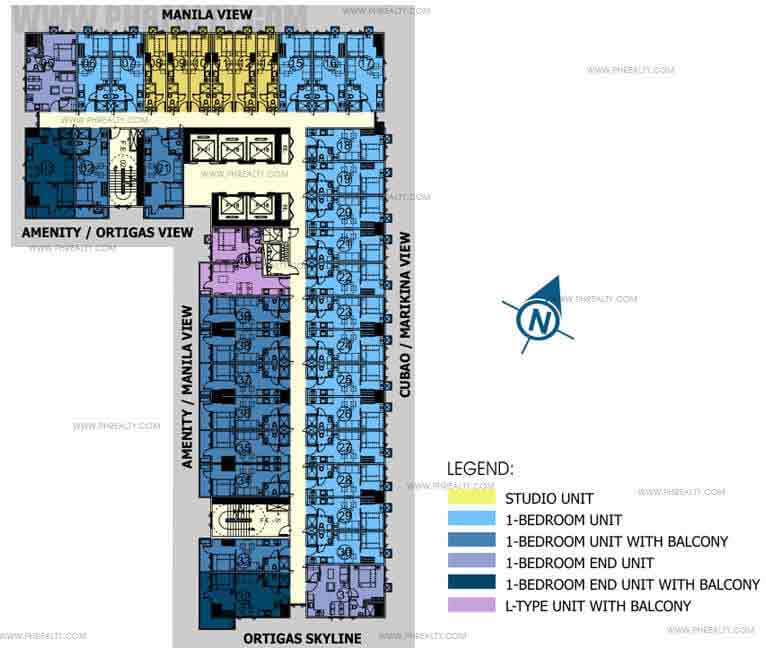 Mezza ll Residences - 8th-23rd Floor Plan