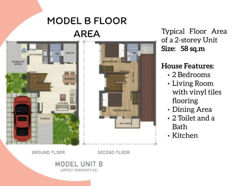 Casas Bauhinia - Model B Floor Area 