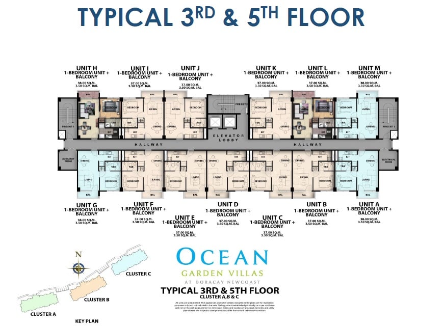 Ocean Garden Villas - Typical Floor Plan