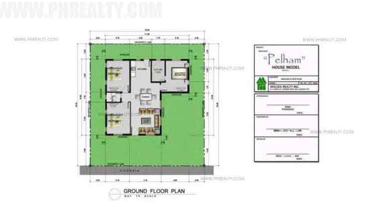 Metrogate Tagaytay Manors - Pelham Basic - Ground Floor Plan