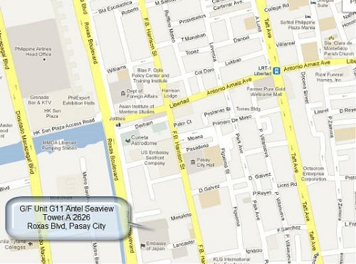 Antel Seaview Towers - Location Map
