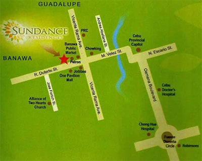 Sundance Residences - Location Map