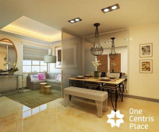 One Centris Place - Living and Dining Area